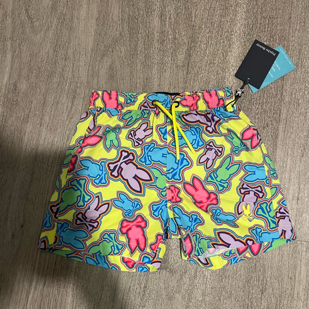 Psycho Bunny Kids Maybrook Lightweight Swim Trunk sz 4 new